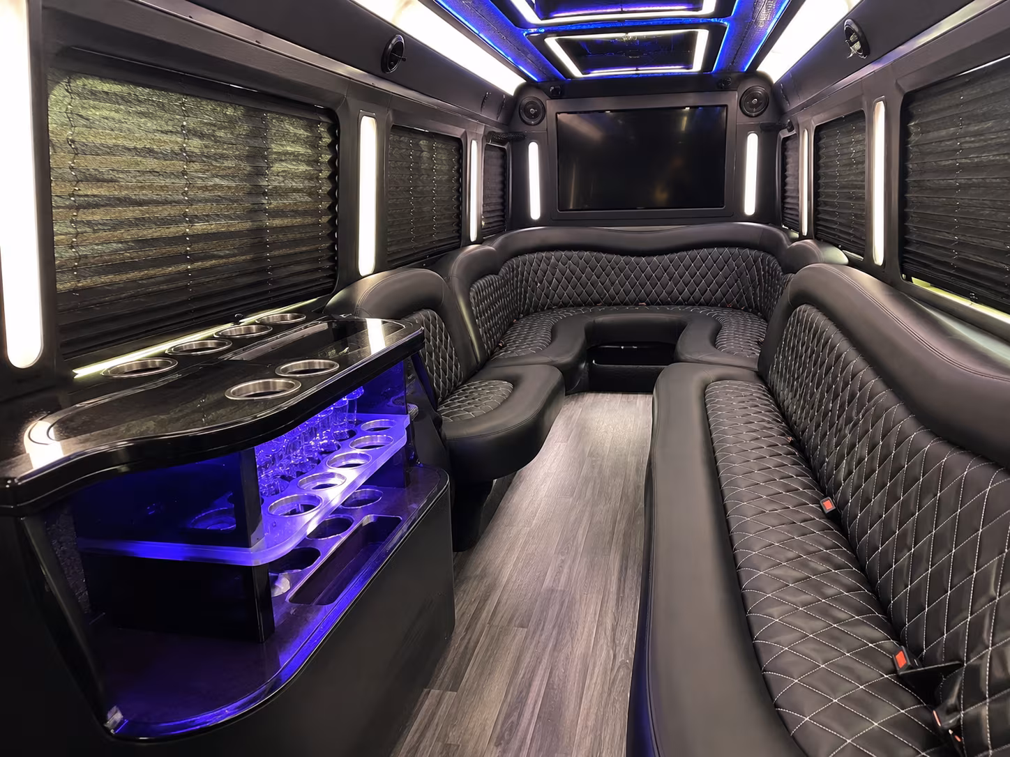 Denver Bachelor & Bachelorette Transportation onboard seating