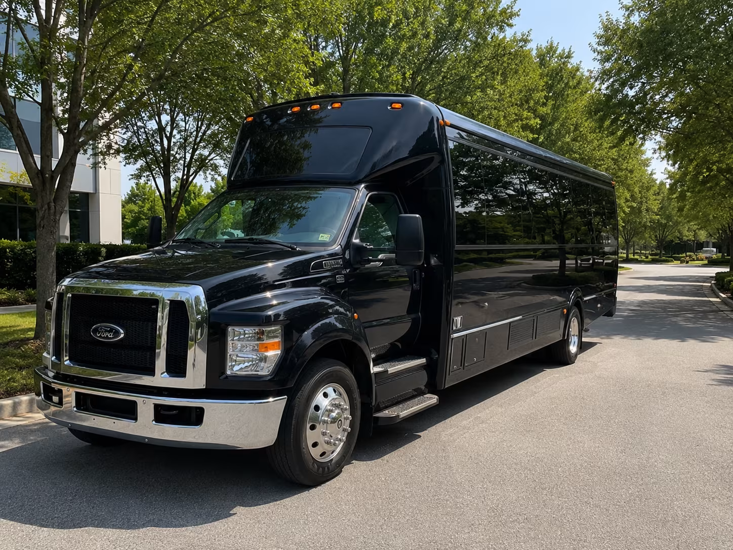 Denver Private Event Transportation party bus interior