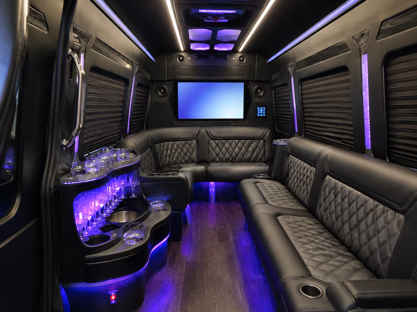 Denver School Event Transportation party bus exterior