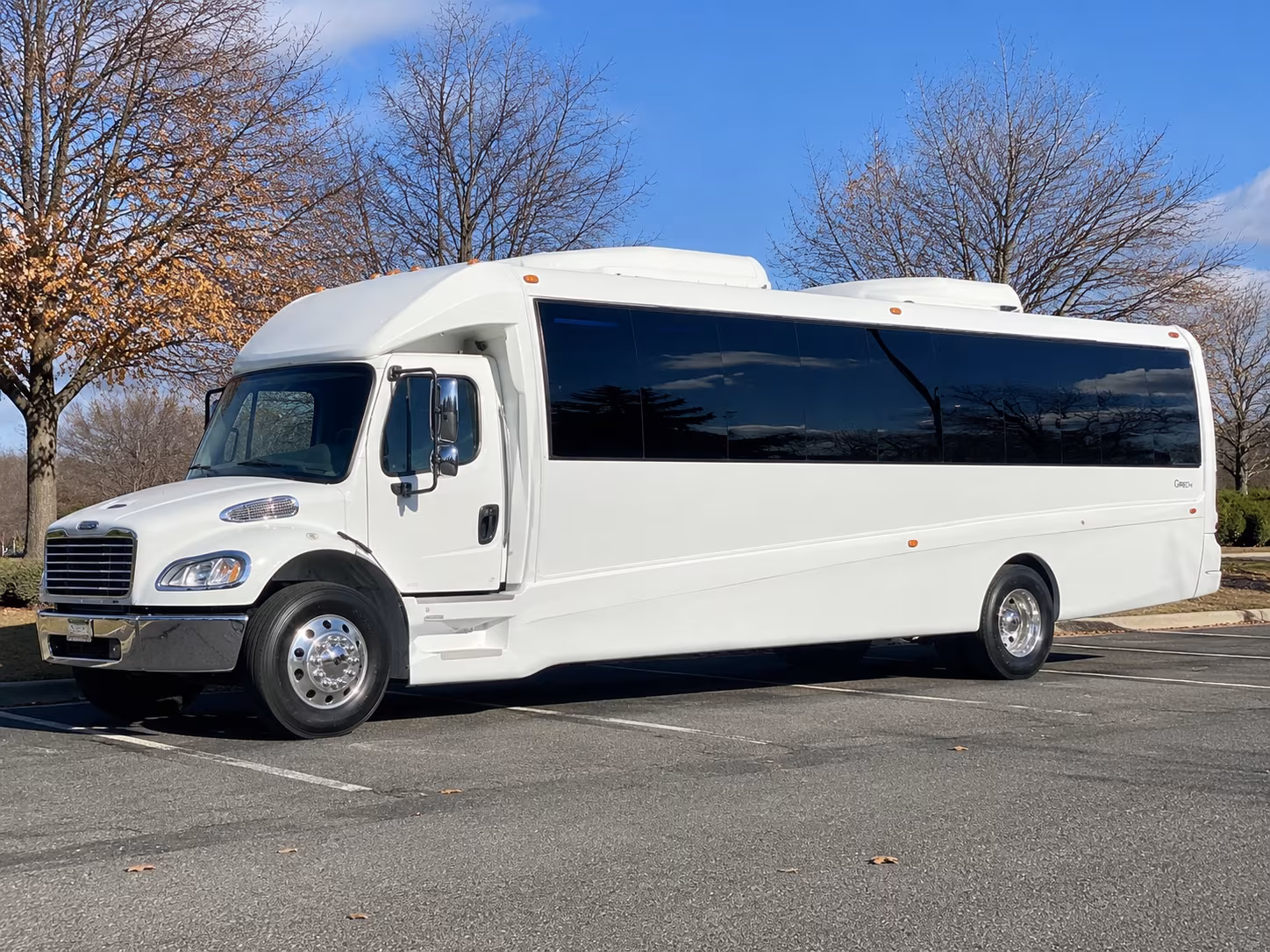 Denver Sporting Event Transportation party bus interior