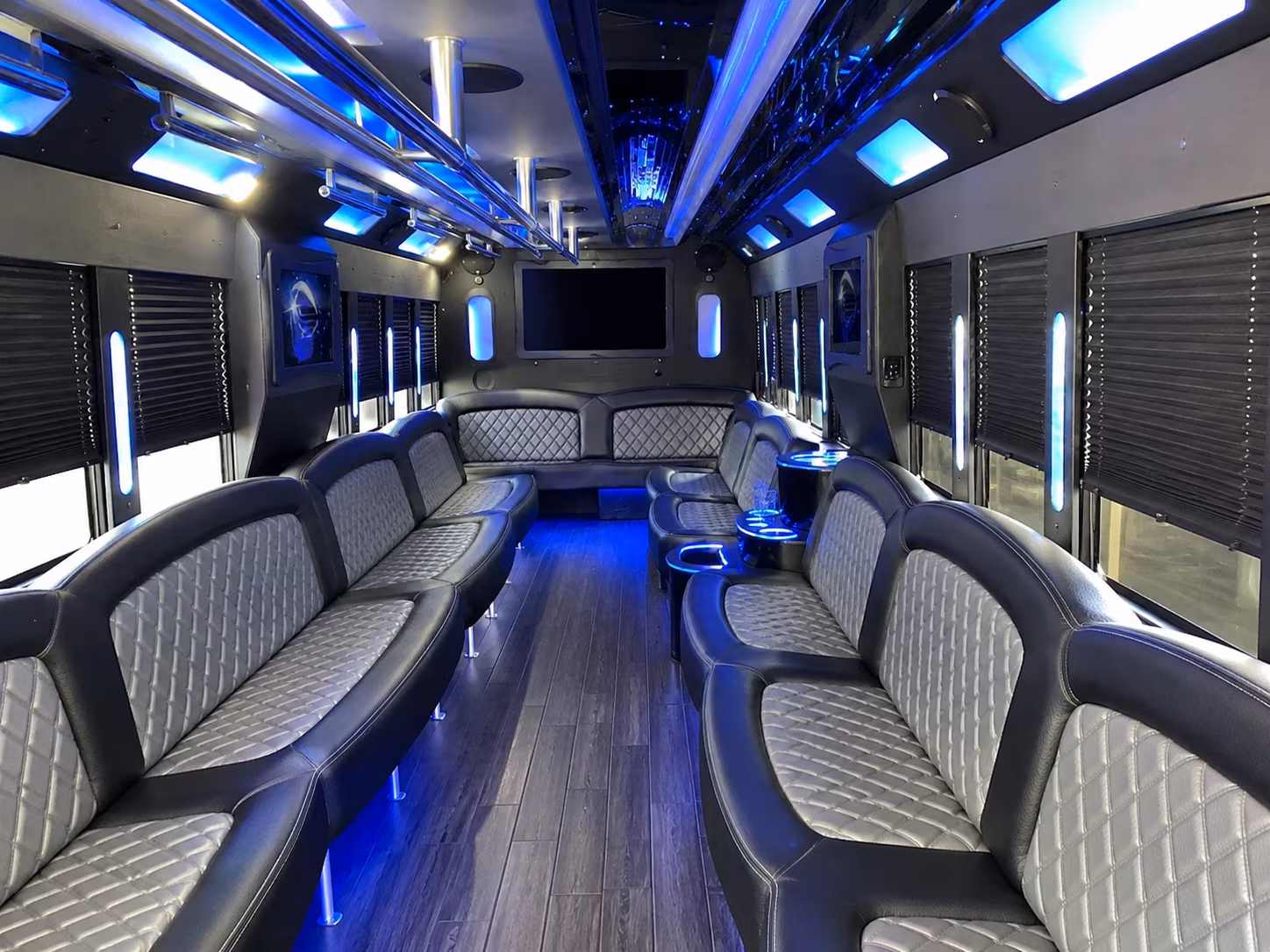 Denver Wedding Transportation party bus exterior