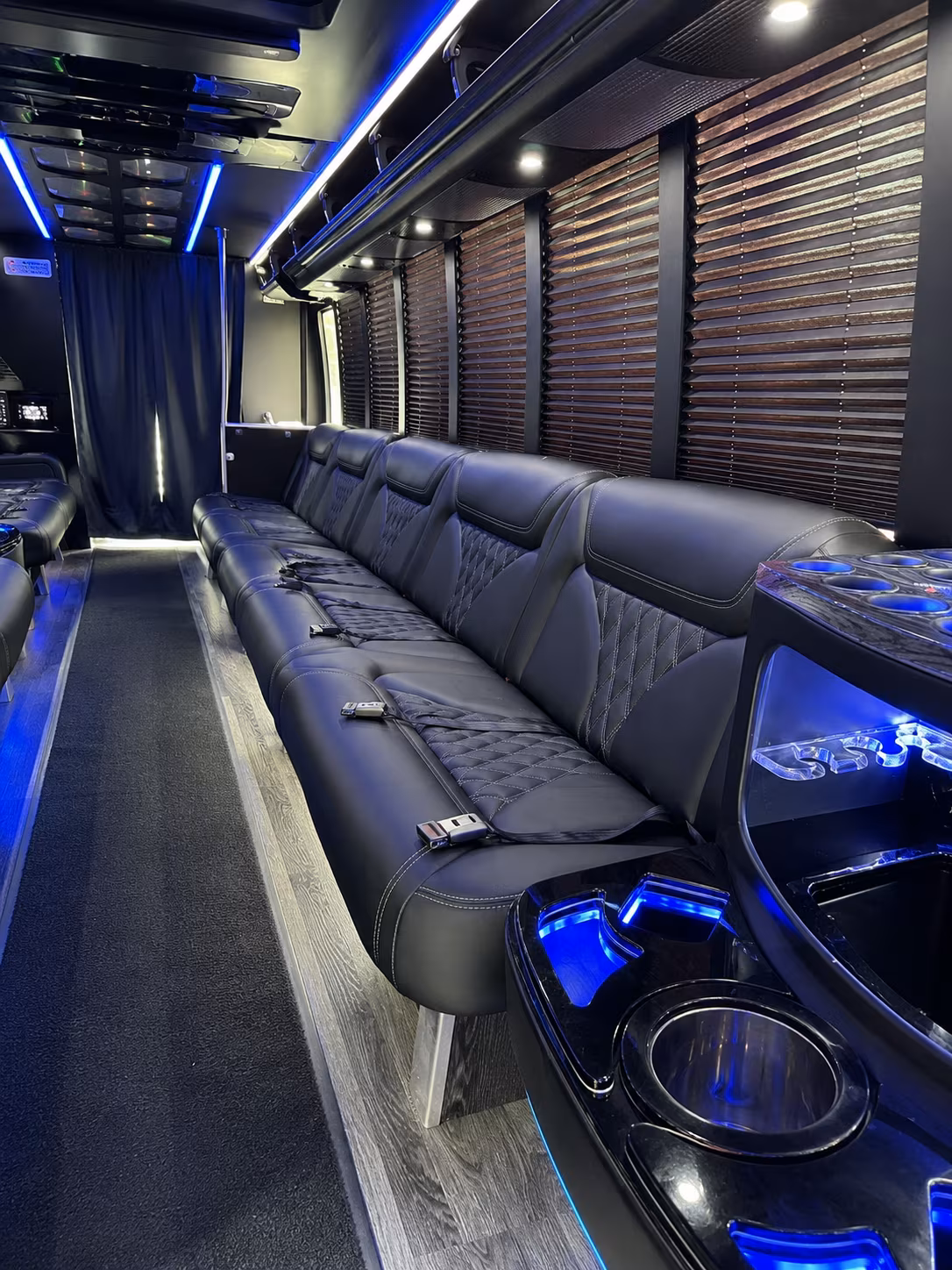Denver Wedding Transportation party bus exterior