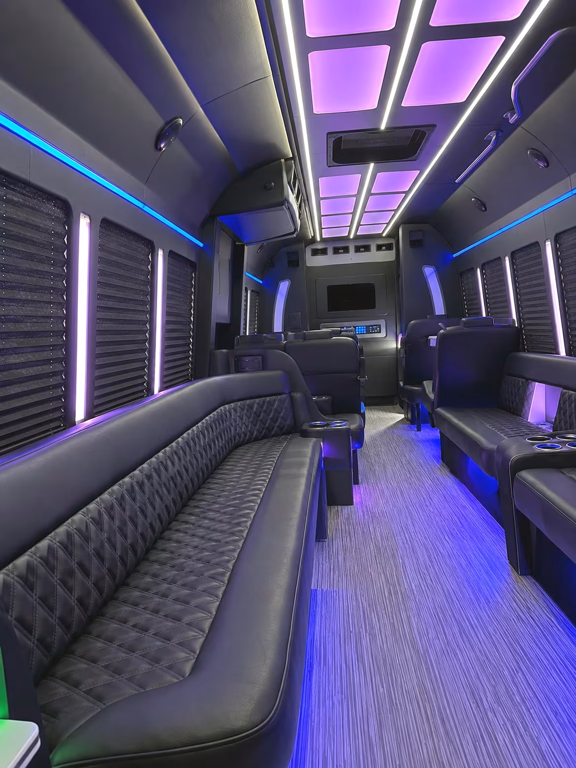 Denver Winery Tour & Pub Crawl Transportation party bus interior