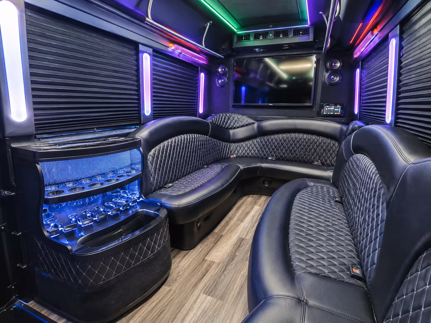 Denver Winery Tour & Pub Crawl Transportation onboard seating
