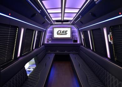 Broomfield 18 Passenger Limo Bus Interior