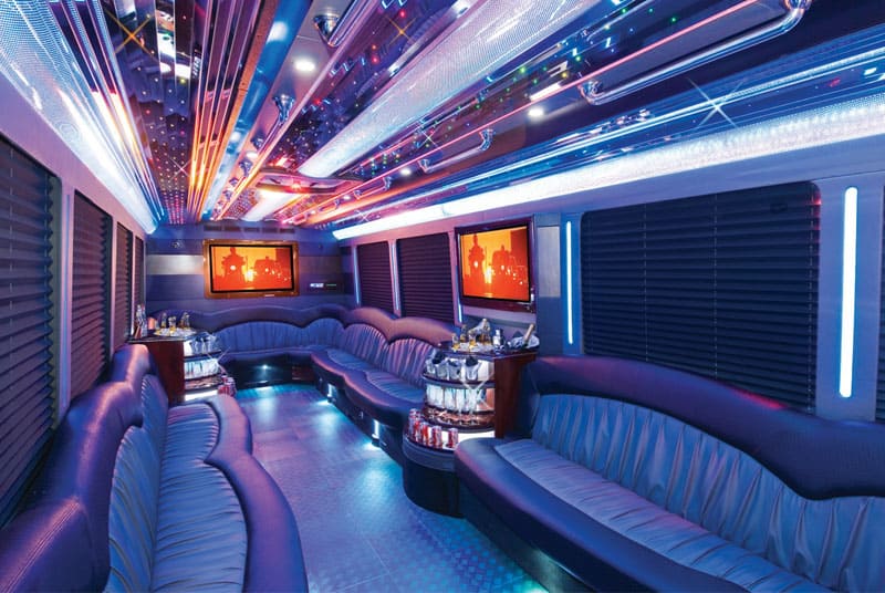 Broomfield 20 Passenger Party Bus Interior