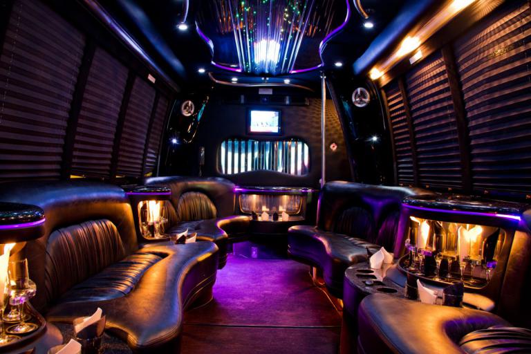 Broomfield 22 Passenger Party Bus Interior